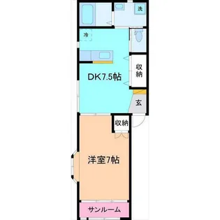 メゾン・トランキル【2階】の間取り