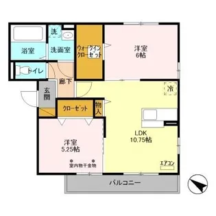 スカイハイムII【3階】の間取り