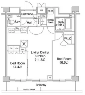 コンフォリア駒場【2階】の間取り