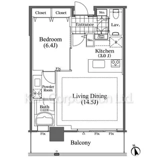 芝浦アイランド ブルームタワー【28階】の間取り