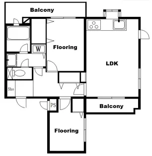 エルベ久が原【3階】の間取り