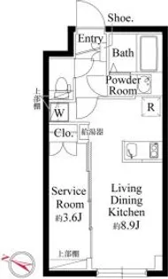 タスキsmart西大井【2階】の間取り