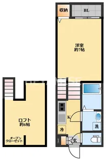 フォレスト飯盛【1階】の間取り