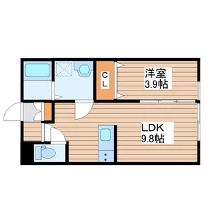 アルカンシエルC【1階】の間取り