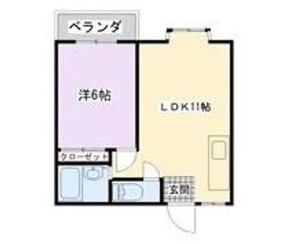 ペントハウス11【4階】の間取り