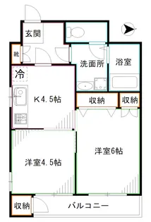 グランドハイツ中野本町【3階】の間取り