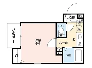 グランクオール東日暮里【2階】の間取り