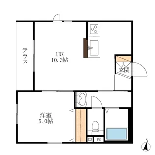 埼玉県川口市芝新町【マンション】の間取り