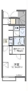 レオネクストサーフサイド海誠【1階】の間取り