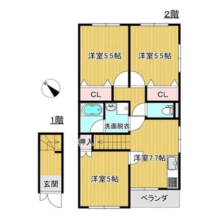 3DKの間取り画像