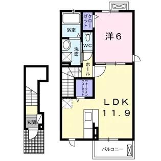 サウスパークII【2階】の間取り