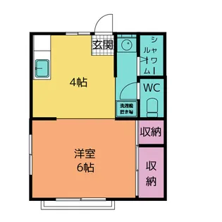 ドミールアイワ128【1階】の間取り