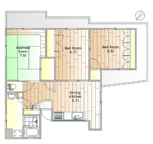 3DKの間取り画像