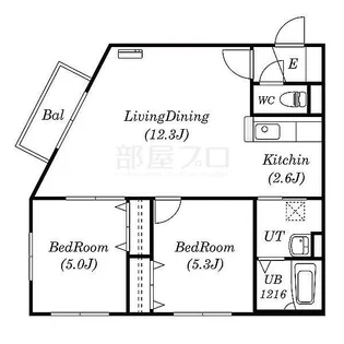 SR発寒【2階】の間取り