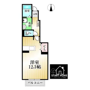 ソレイユ北島A【1階】の間取り
