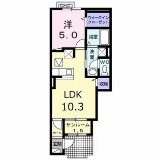 新潟県新潟市東区中野山4【アパート】の間取り