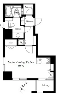 CATS原宿【7階】の間取り