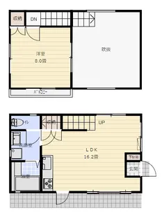 茨城県常陸大宮市野上【一戸建】の間取り