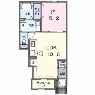 Grape・Garden【1階】の間取り