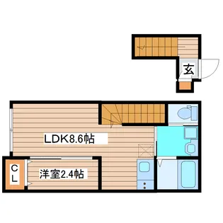 アークテラス小田原【2階】の間取り