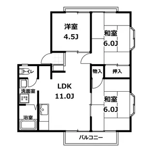 三浦ハイツ【2階】の間取り