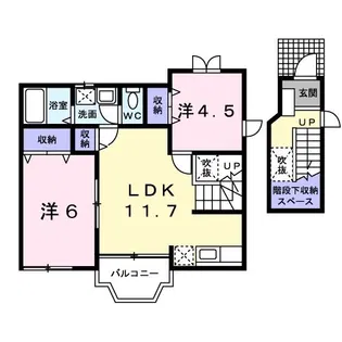 プレミアージュB【2階】の間取り