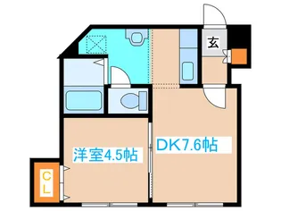 ボン・ルトゥ-ル円山【2階】の間取り