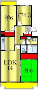 戸山ハウス【1階】の間取り
