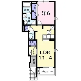 ハピネス.M【1階】の間取り