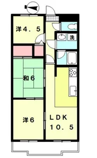 コスモ三鷹台【1階】の間取り