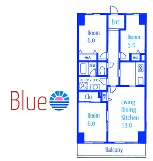 クゲヌマファースト【7階】の間取り