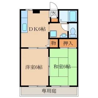 EXCEL打馬 A棟【1階】の間取り