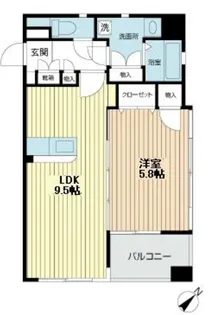 レジディア博多駅南【10階】の間取り