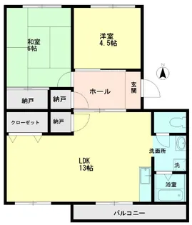 メゾンわかな【2階】の間取り