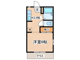 マリンハイツ【1階】の間取り