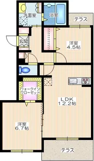 Ruins Park センター北【1階】の間取り