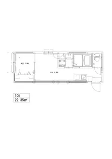 ソルナクレイシア都立大学【1階】の間取り