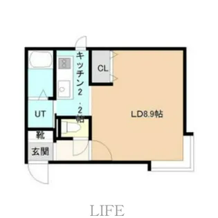 エルムパーク白石【1階】の間取り
