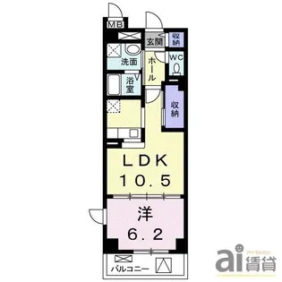 東京都東久留米市下里2【マンション】の間取り
