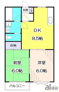東京都清瀬市中清戸5【アパート】の間取り