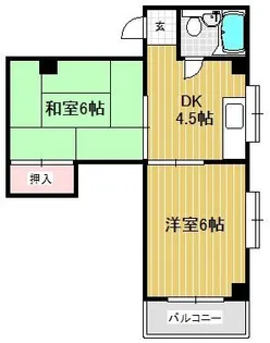 リアライズ平野西【3階】の間取り