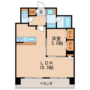 プレサンスロジェ丸の内テラス【10階】の間取り