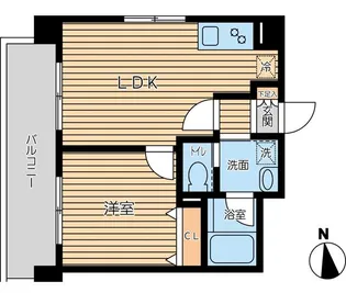 東京都荒川区東日暮里2【マンション】の間取り