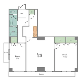 ワイスハイムII【4階】の間取り