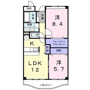 レッドリバーズ【1階】の間取り