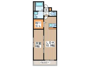 シールドハウス宮城野【3階】の間取り
