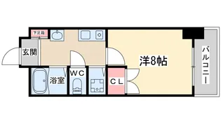 グリーンプラザ新梅田【2階】の間取り