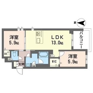 センターレジデンス グランデ【2階】の間取り