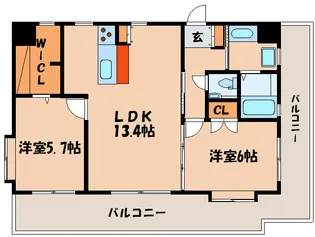 フォレスト薬院大通【9階】の間取り