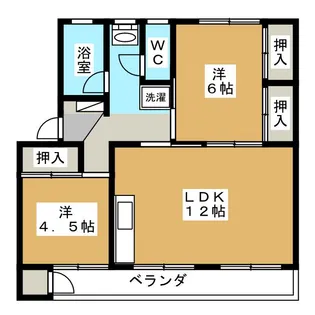 ダイユウレジデンス三山壱号館【3階】の間取り
